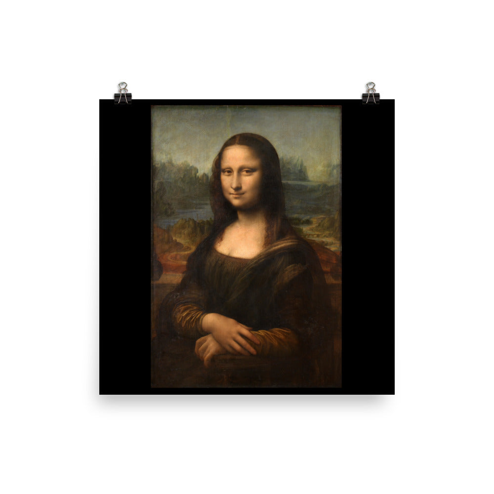 Print Muse Mona Lisa Art Prints - Da Vinci Print Da Vinci Poster Mona Lisa Poster - House Art Prints, Room Art Prints, Office Art Prints, Living Room Art Prints