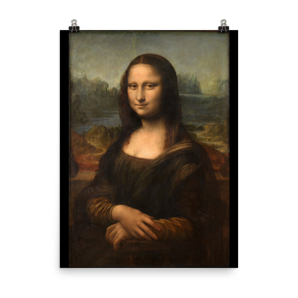 Print Muse Mona Lisa Art Prints - Da Vinci Print Da Vinci Poster Mona Lisa Poster - House Art Prints, Room Art Prints, Office Art Prints, Living Room Art Prints